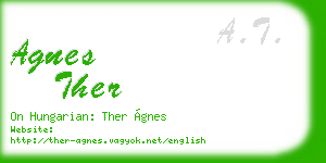 agnes ther business card